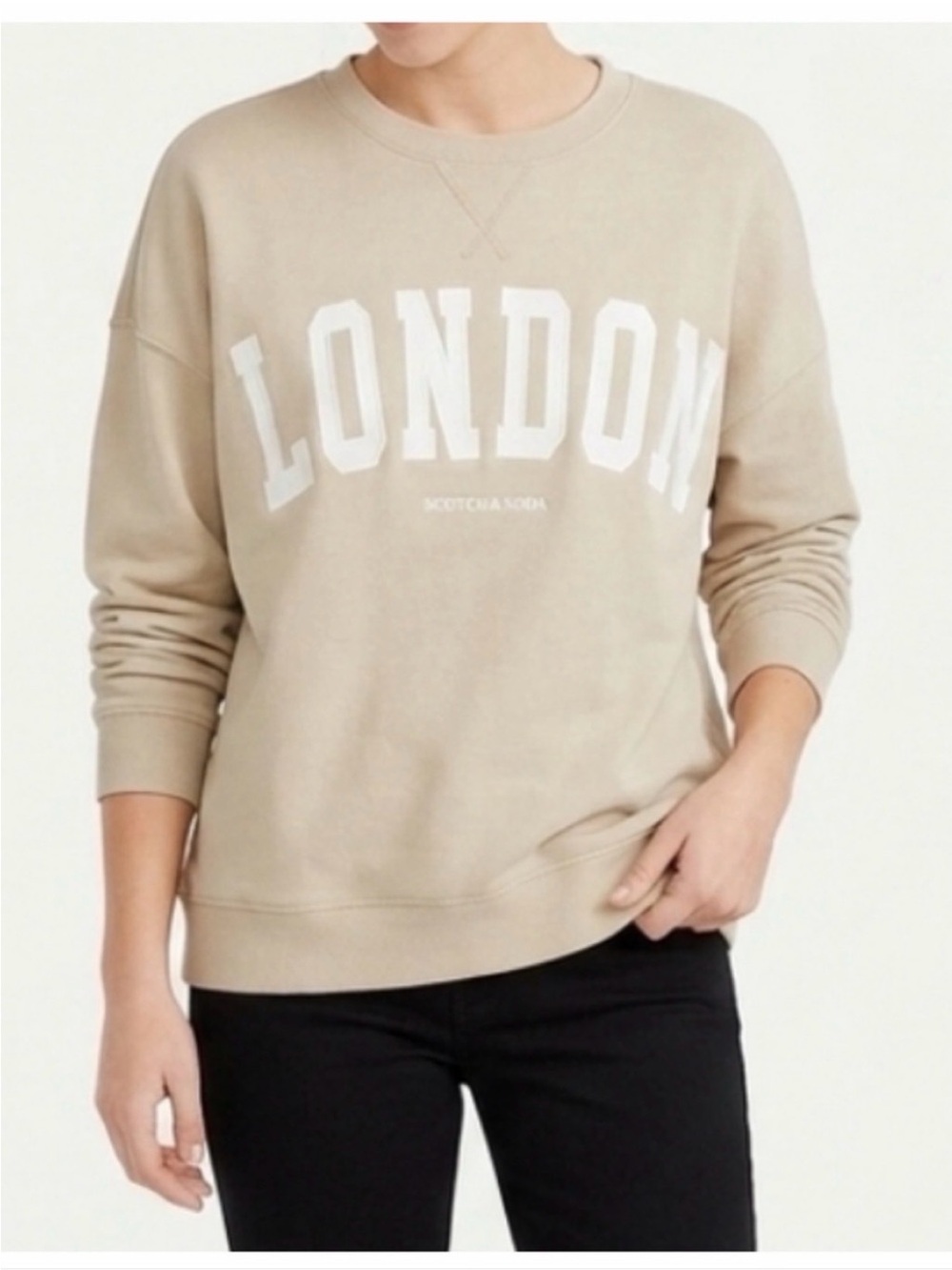 Scotch & Soda London Beige Crewneck Sweatshirt size XL